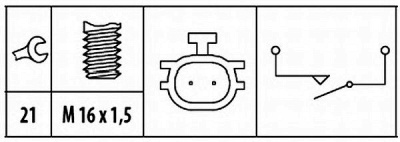 HELLA 6zf181612061 -  Выключатель, фара заднего хода