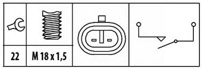 HELLA 6zf181612111 -  Выключатель, фара заднего хода