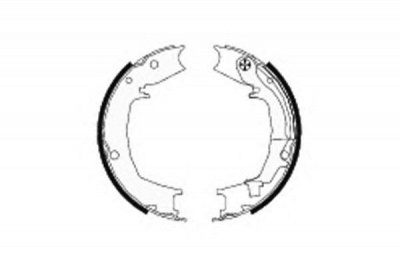 HELLA 8da355050731 -  Комплект тормозных колодок, стояночная тормозная система