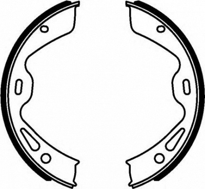 HELLA 8da355050961 -  Комплект тормозных колодок, стояночная тормозная система