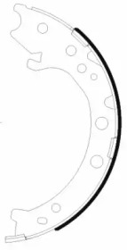 HELLA 8da355051261 -  Комплект тормозных колодок, стояночная тормозная система