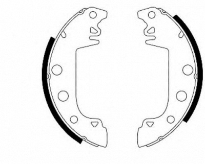 HELLA 8db355000031 -  Комплект тормозных колодок