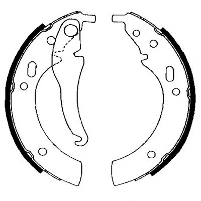 HELLA 8db355000121 -  Комплект тормозных колодок