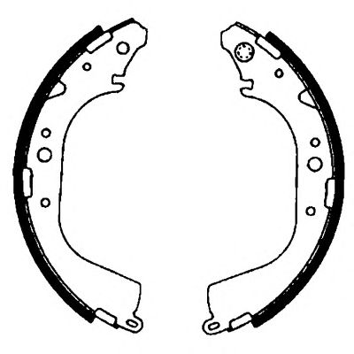 HELLA 8db355000231 -  Комплект тормозных колодок