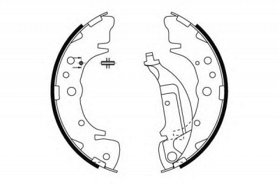 HELLA 8db355000351 -  Комплект тормозных колодок