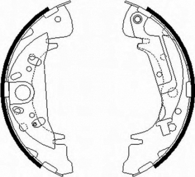 HELLA 8db355000361 -  Комплект тормозных колодок