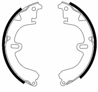 HELLA 8db355000681 -  Комплект тормозных колодок