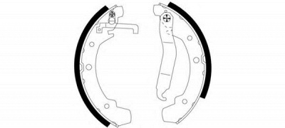 HELLA 8db355000691 -  Комплект тормозных колодок