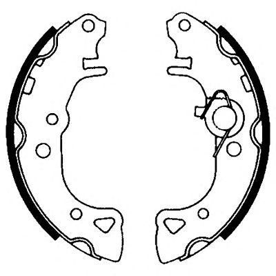 HELLA 8db355001001 -  Комплект тормозных колодок