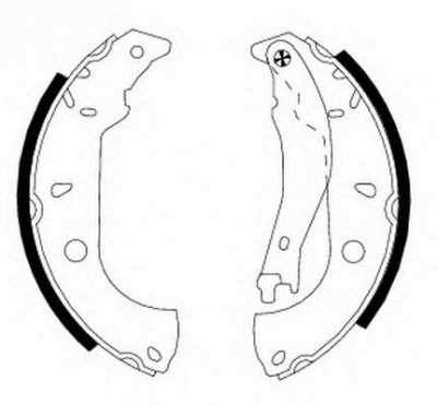 HELLA 8db355001021 -  Комплект тормозных колодок