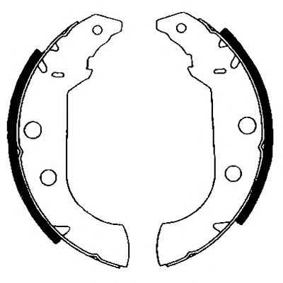 HELLA 8db355001101 -  Комплект тормозных колодок