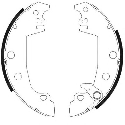 HELLA 8db355001201 -  Комплект тормозных колодок