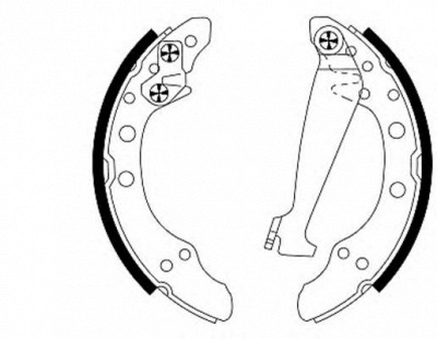 HELLA 8db355001311 -  Комплект тормозных колодок