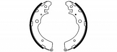 HELLA 8db355001481 -  Комплект тормозных колодок
