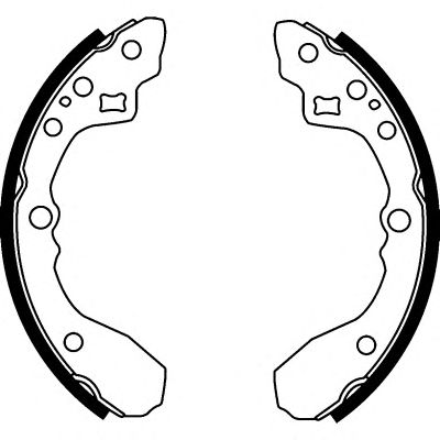 HELLA 8db355001781 -  Комплект тормозных колодок