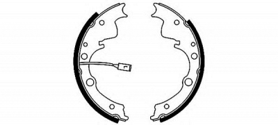 HELLA 8db355001971 -  Комплект тормозных колодок