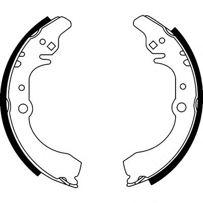 HELLA 8db355002121 -  Комплект тормозных колодок