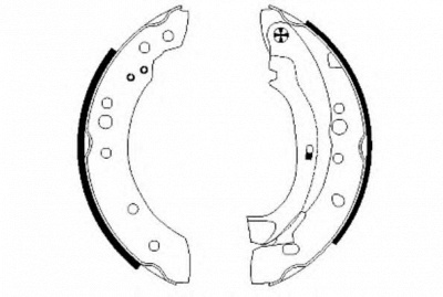HELLA 8db355002601 -  Комплект тормозных колодок