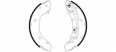 HELLA 8db355002681 -  Комплект тормозных колодок
