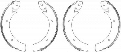HELLA 8db355003251 -  Комплект тормозных колодок
