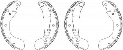HELLA 8db355003261 -  Комплект тормозных колодок