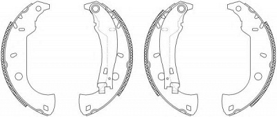 HELLA 8db355003361 -  Комплект тормозных колодок