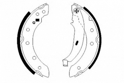 HELLA 8db355003401 -  Комплект тормозных колодок