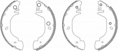 HELLA 8db355003411 -  Комплект тормозных колодок