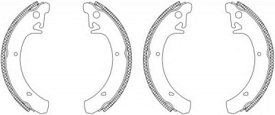 HELLA 8db355003541 -  Комплект тормозных колодок
