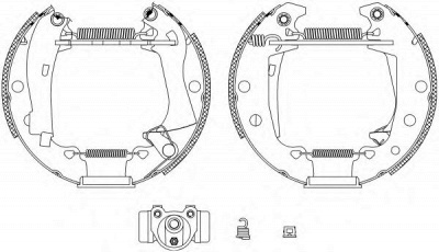 HELLA 8db355003621 -  Комплект тормозных колодок