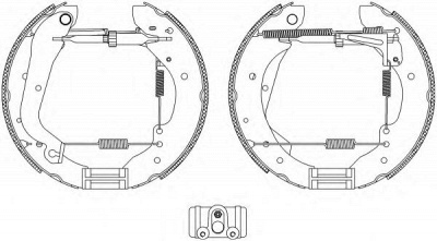 HELLA 8db355003641 -  Комплект тормозных колодок