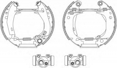 HELLA 8db355003661 -  Комплект тормозных колодок