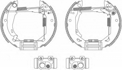 HELLA 8db355003671 -  Комплект тормозных колодок