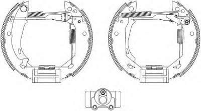 HELLA 8db355003681 -  Комплект тормозных колодок
