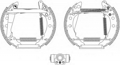 HELLA 8db355003741 -  Комплект тормозных колодок