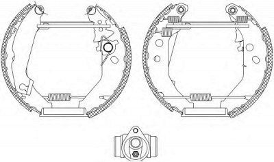 HELLA 8db355003791 -  Комплект тормозных колодок