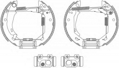 HELLA 8db355003831 -  Комплект тормозных колодок