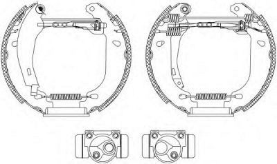 HELLA 8db355003861 -  Комплект тормозных колодок