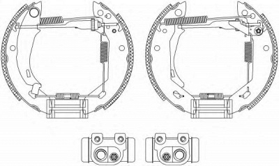 HELLA 8db355003961 -  Комплект тормозных колодок