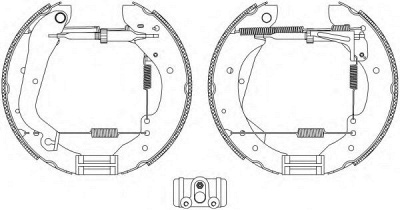 HELLA 8db355003991 -  Комплект тормозных колодок