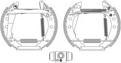 HELLA 8db355004001 -  Комплект тормозных колодок