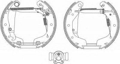 HELLA 8db355004021 -  Комплект тормозных колодок