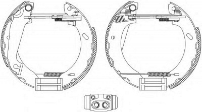 HELLA 8db355004031 -  Комплект тормозных колодок