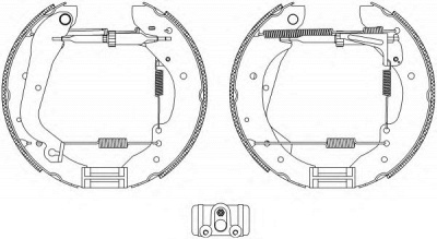 HELLA 8db355004061 -  Комплект тормозных колодок