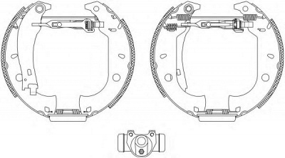 HELLA 8db355004071 -  Комплект тормозных колодок