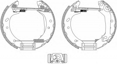 HELLA 8db355004081 -  Комплект тормозных колодок