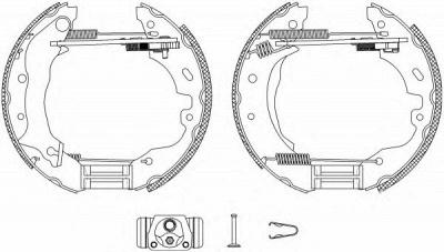 HELLA 8db355004101 -  Комплект тормозных колодок