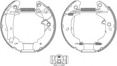 HELLA 8db355004111 -  Комплект тормозных колодок