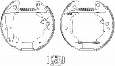 HELLA 8db355004121 -  Комплект тормозных колодок