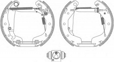 HELLA 8db355004191 -  Комплект тормозных колодок